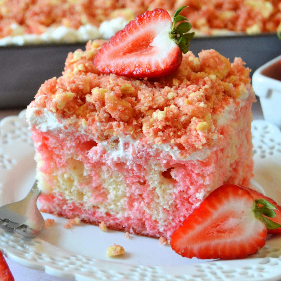 Strawberry Crunch Cake